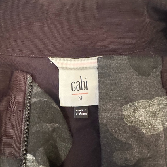 CAbi Black and Gray Utility Jacket with Cinched Waist - Picture 2 of 4